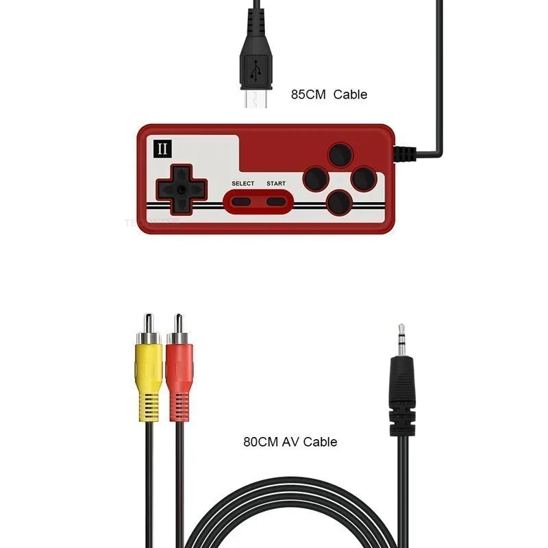 Mini consola de videojuegos de 8 bits integrada en 500 juegos, consola portátil Retro, mando de juegos, salida AV para niños, regalo, Game Boy